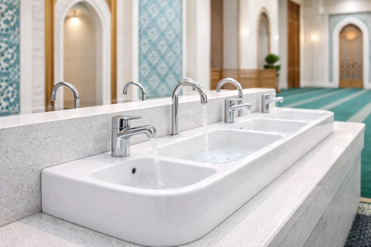 Comment choisir un lavabo d'ablutions en céramique antibactérienne pour une mosquée